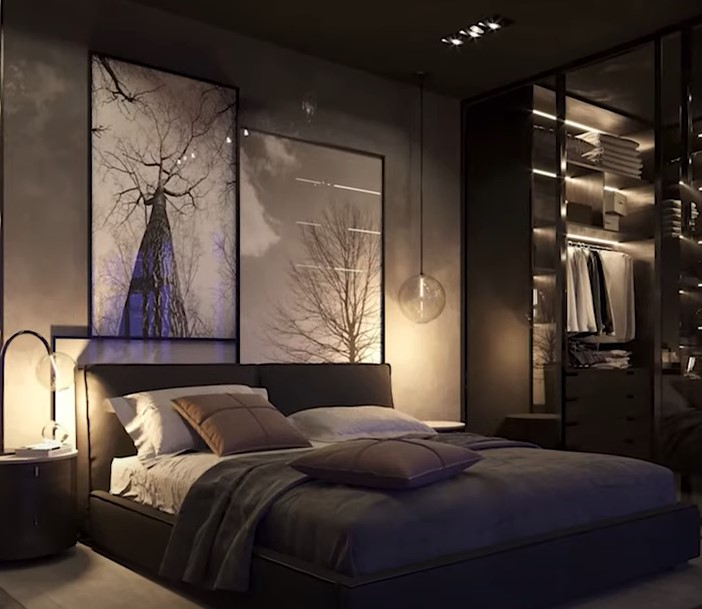 Black Room Ideas with LED Lights