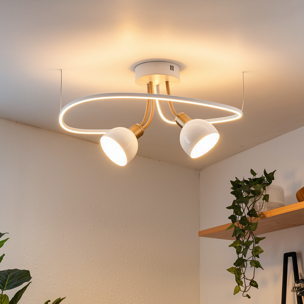 Dimmable LED Ceiling Lamp for Adjustable Ambiance
