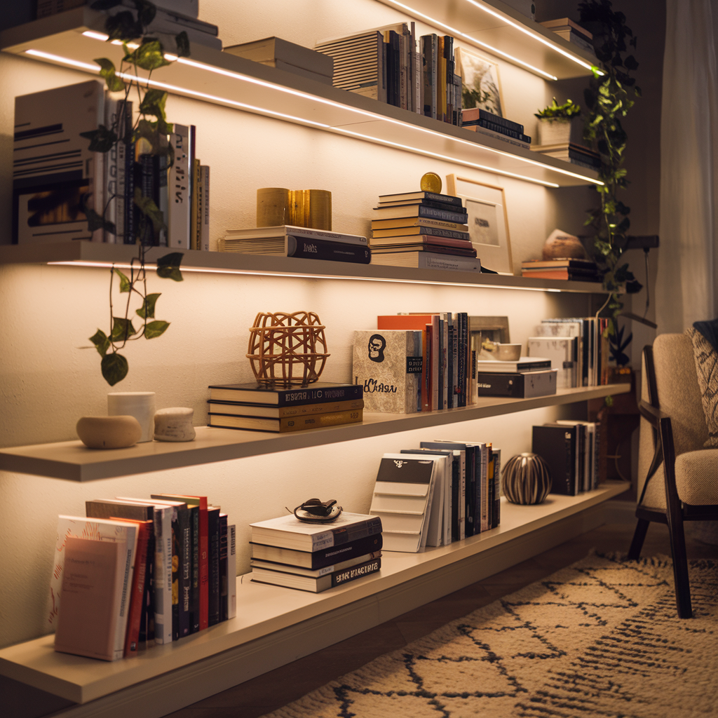 LED Strip Lighting for Shelving