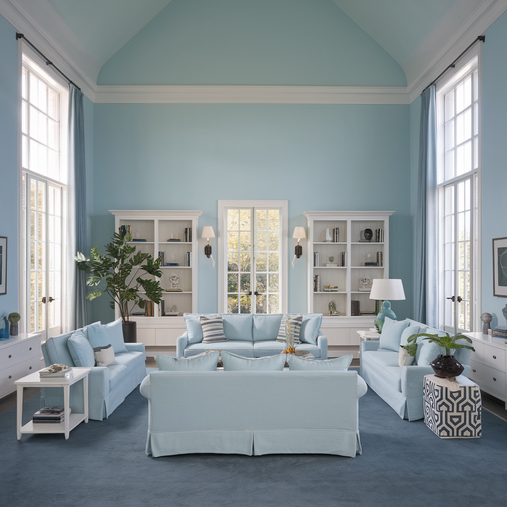 Light Blue Living Room