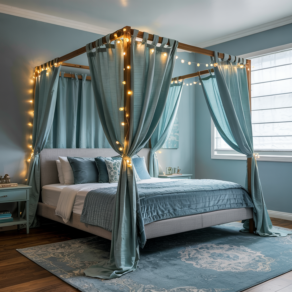 Canopy Bed Frame Lighting