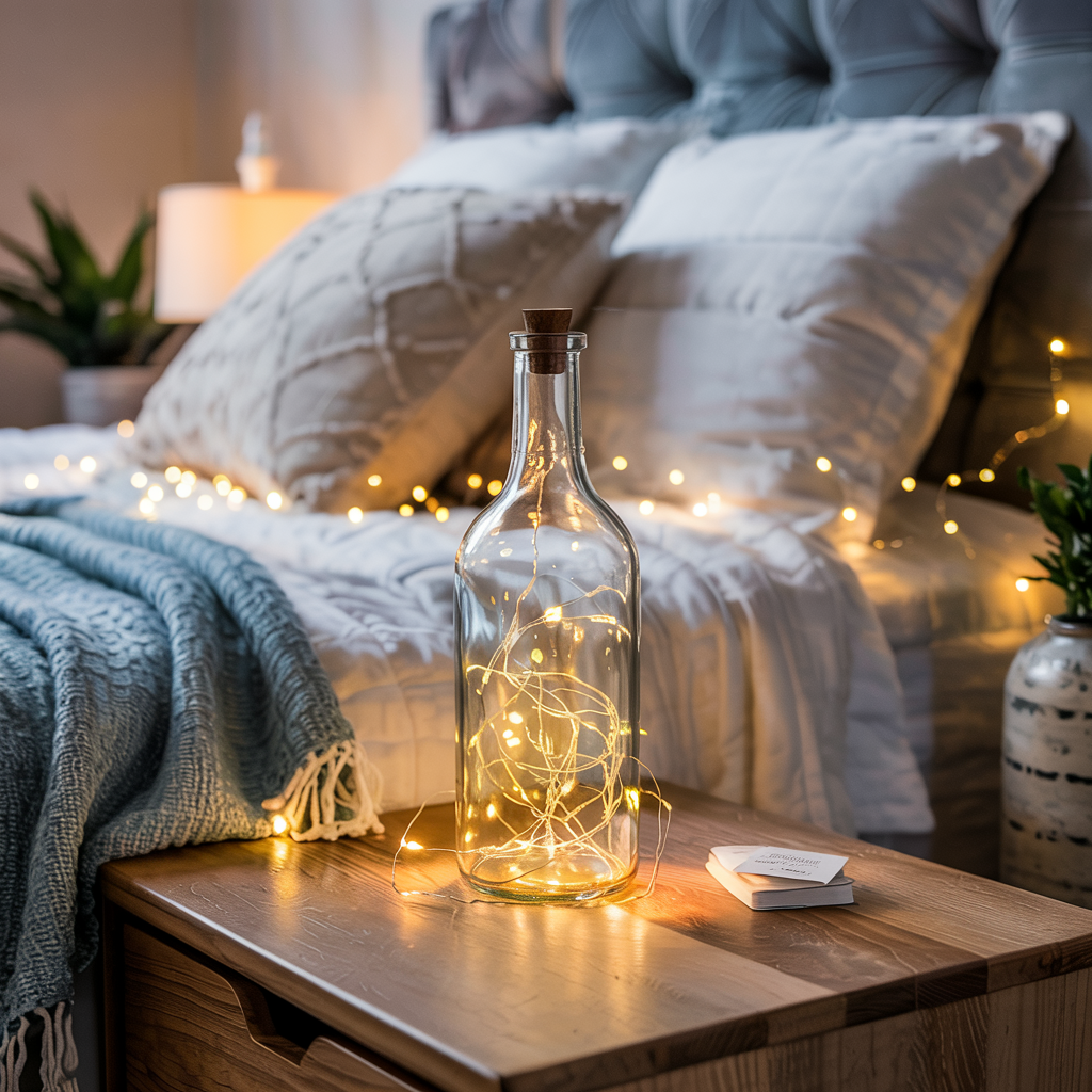 Bottle Fairy Light Display