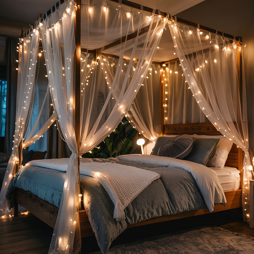 Canopy with Fairy Lights