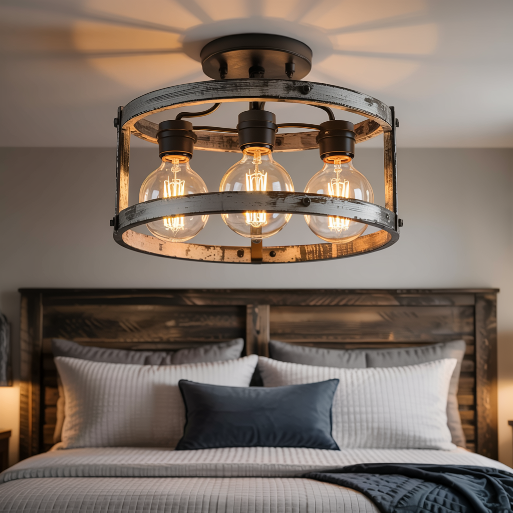 Farmhouse Flush Mount: Rustic Meets Refined