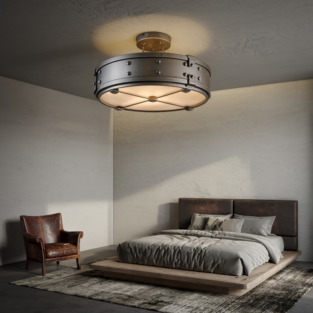 Industrial Flush Mount: Raw and Real