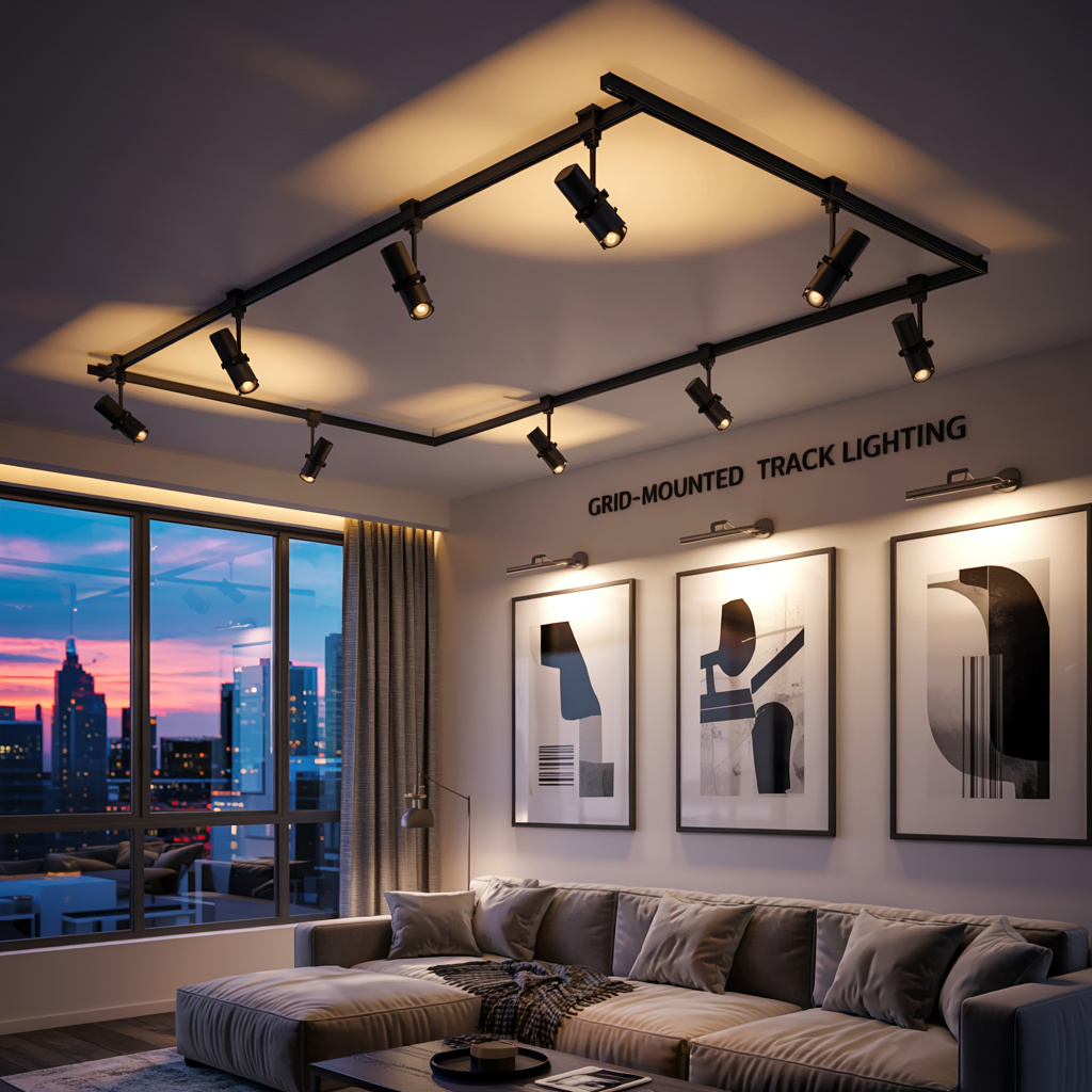 Grid-Mounted Track Lighting