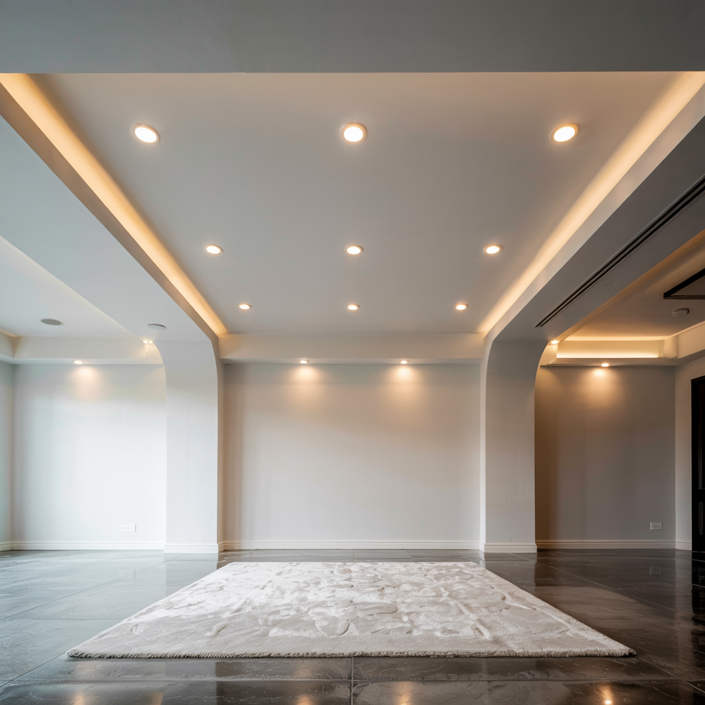 Recessed Lighting for Clean Elegance
