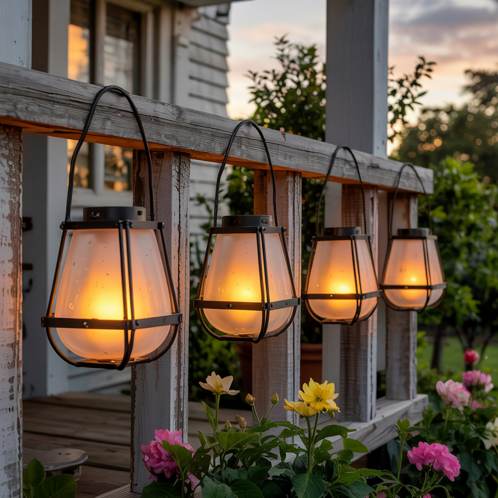 Solar-Powered Lanterns for an Eco-Friendly Touch