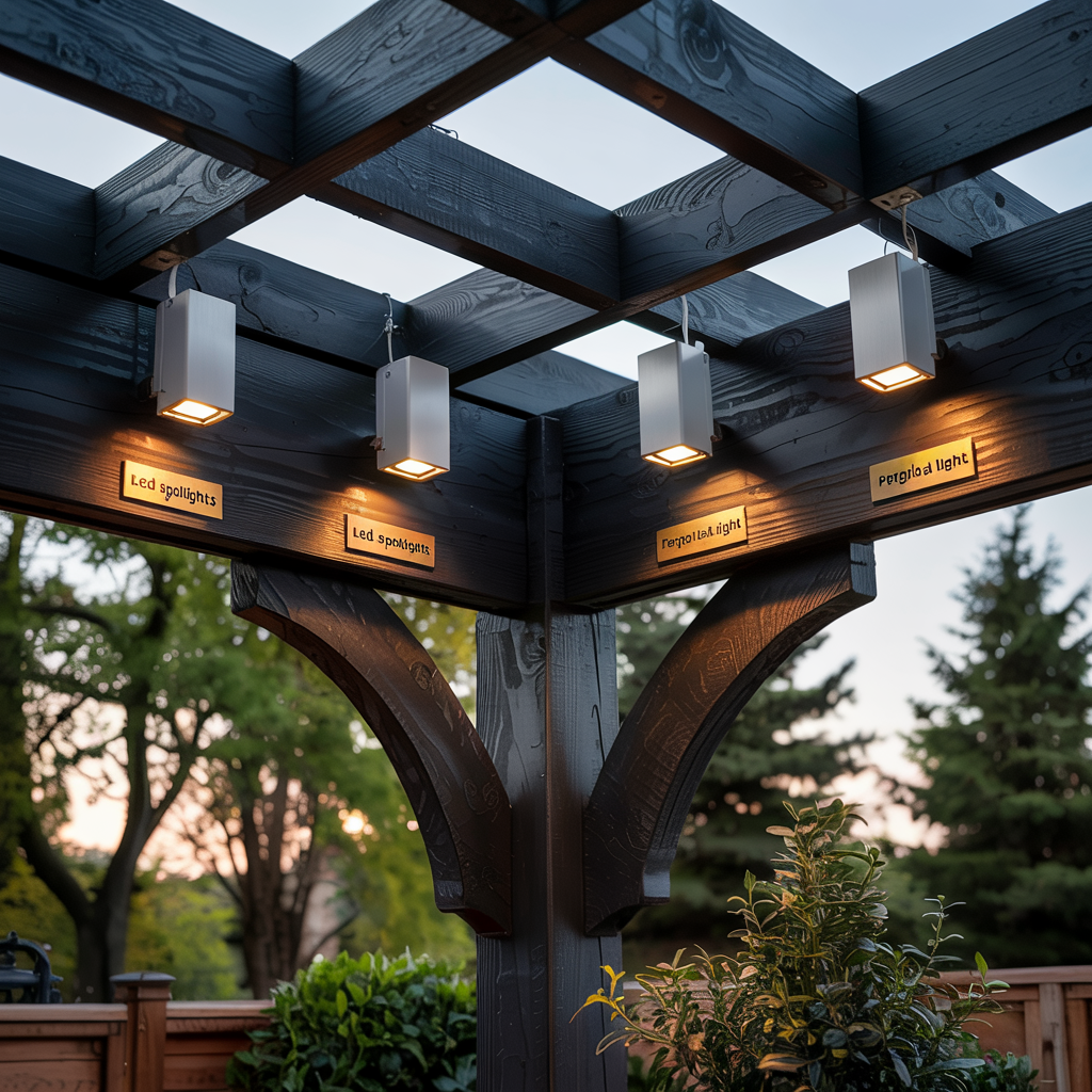 LED Spotlights for Pergola Corners