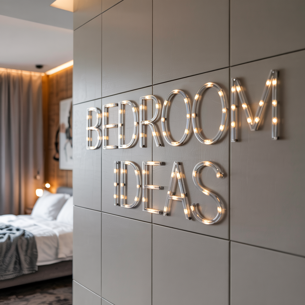 Wall Grid with Curtain Lights