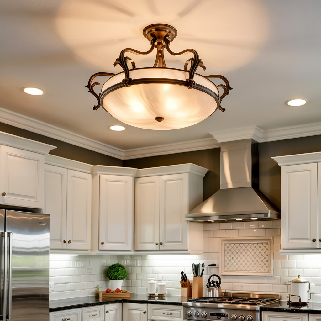 Flush Mount Fixtures for Small Kitchens