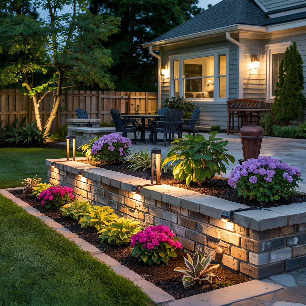 Garden Bed Uplighting