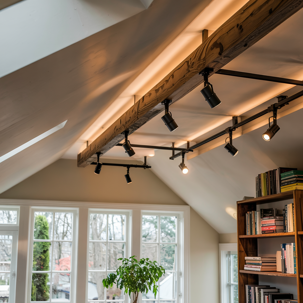 Track Lighting That Follows the Slope