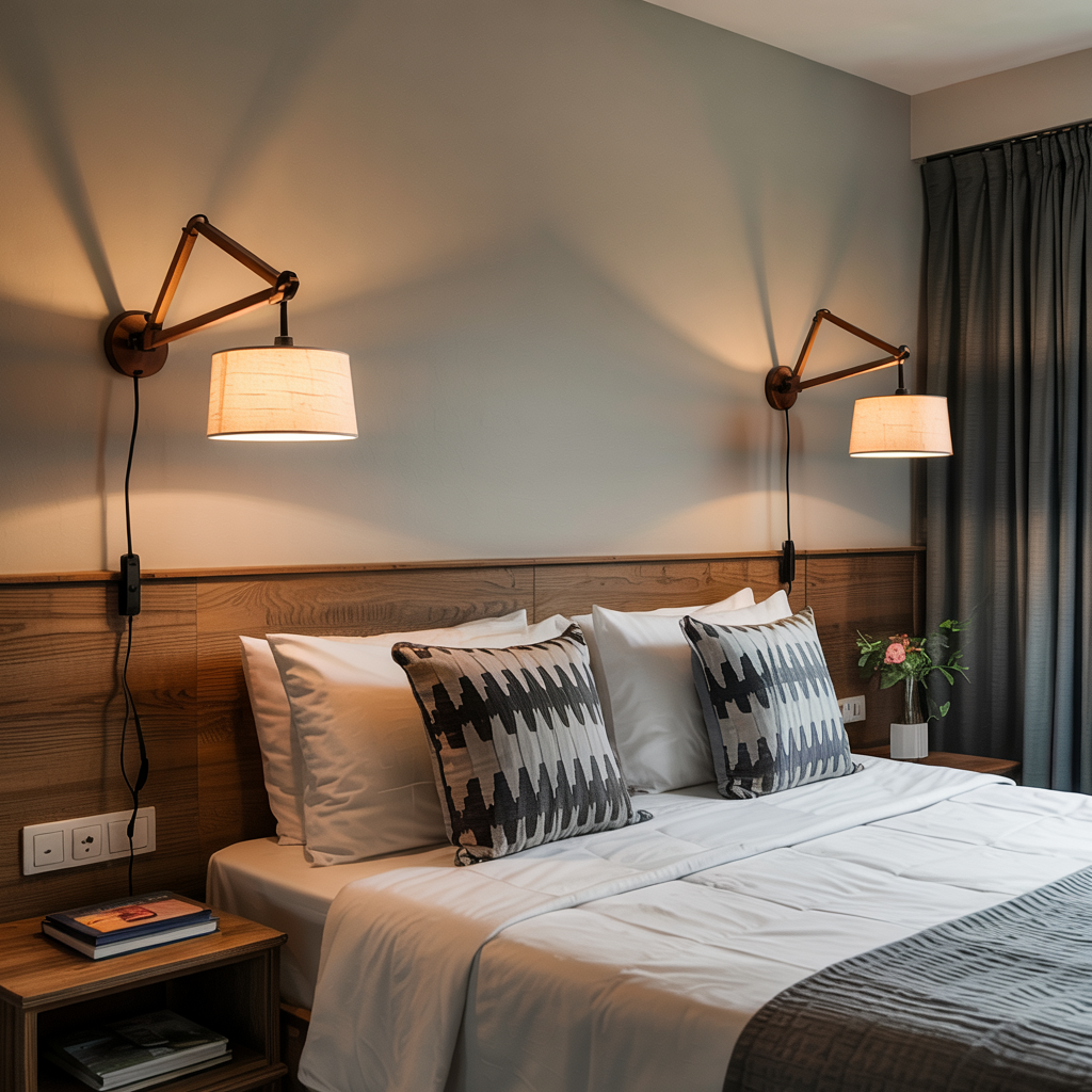 Wall-Mounted Swing Arm Lamps