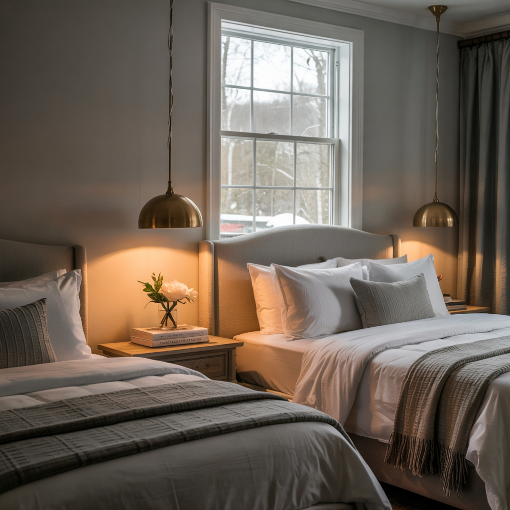 Pendant Lights over Nightstands