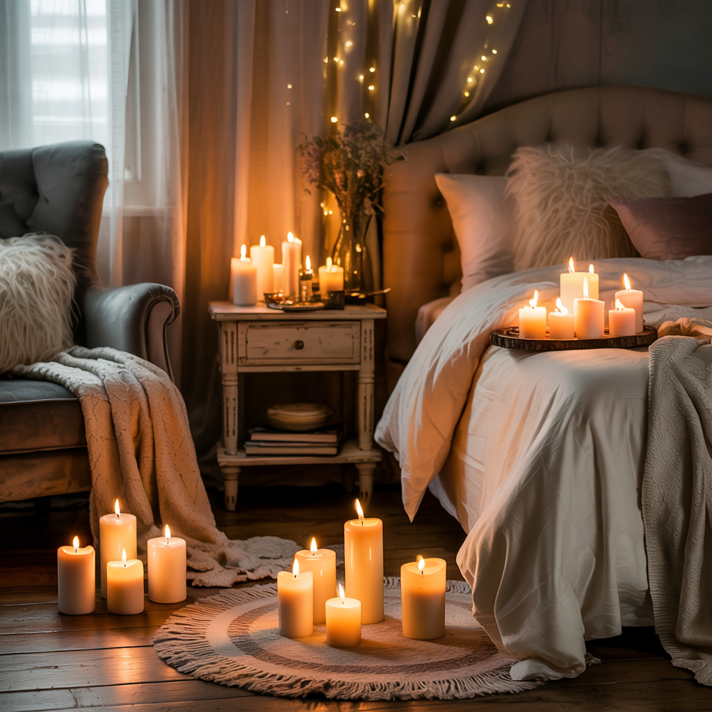 Romantic Candle Clusters