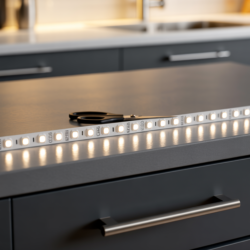 Cut on a Govvee LED Strip Lights