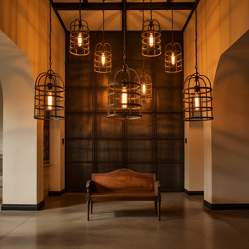 Industrial Cage Lighting