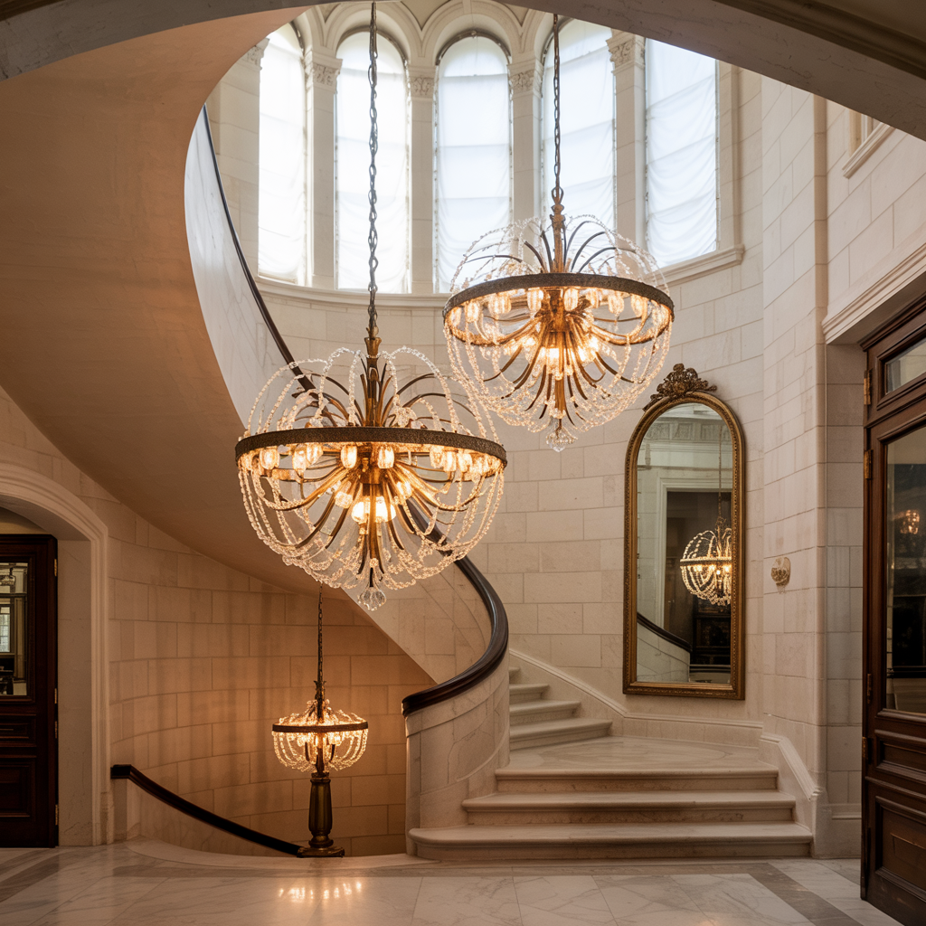 Oversized Globe Chandeliers