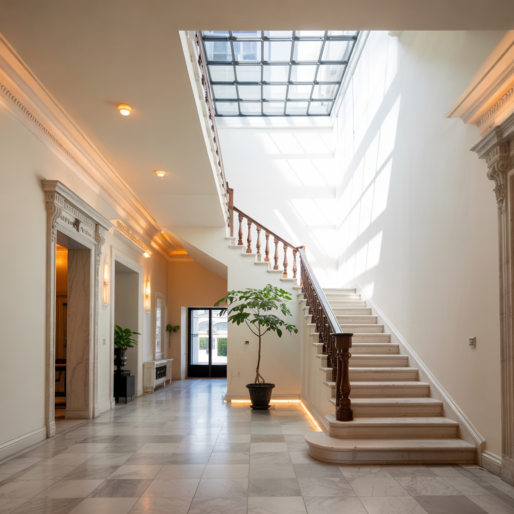 Skylight Pairing with Recessed Lighting
