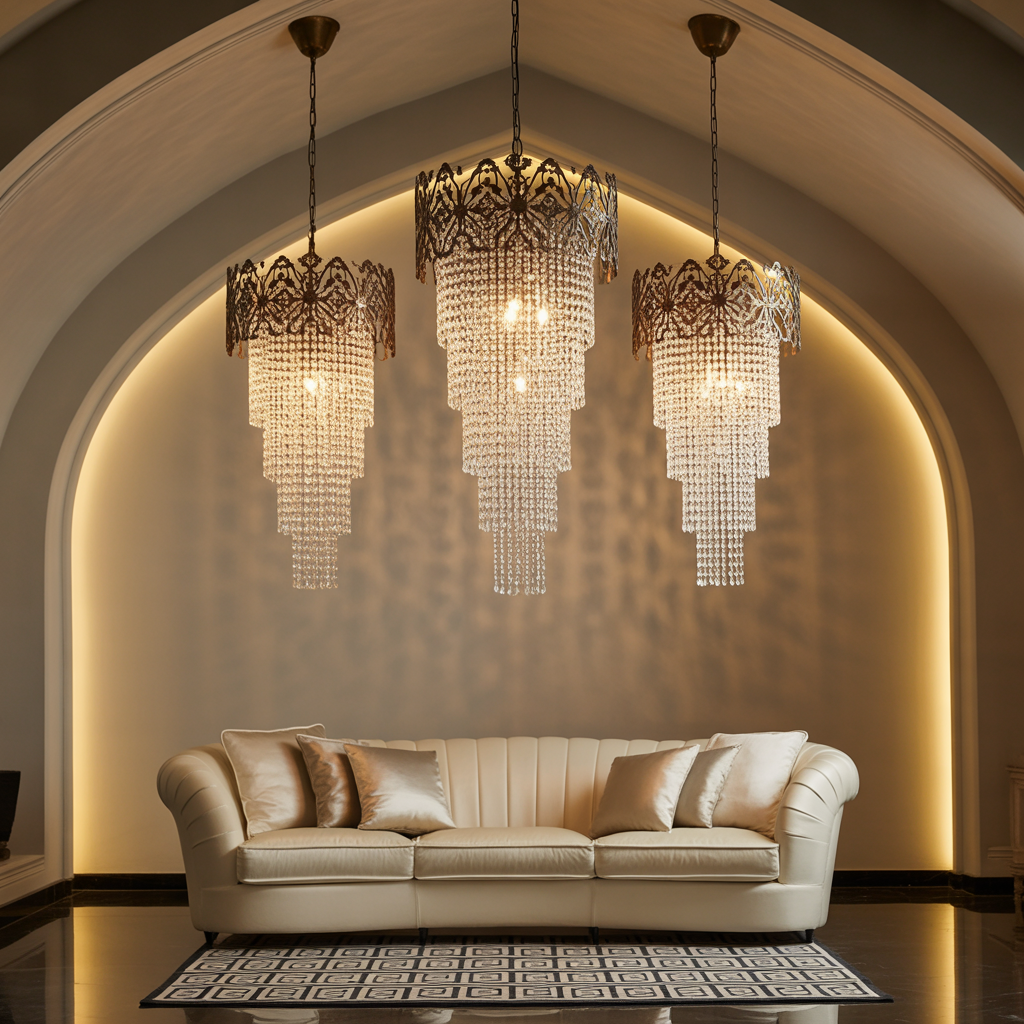 Chandeliers for Height and Drama