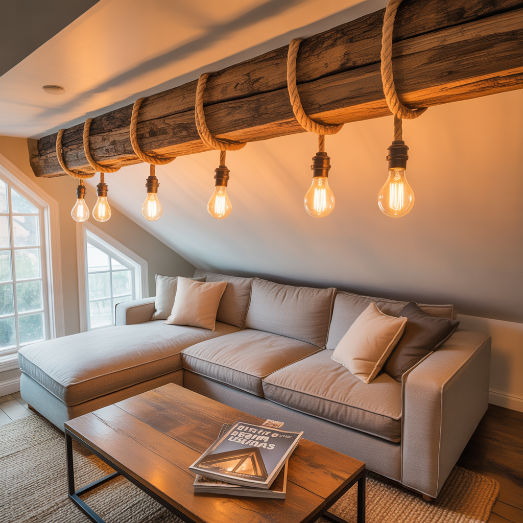 Rustic Beam Lights