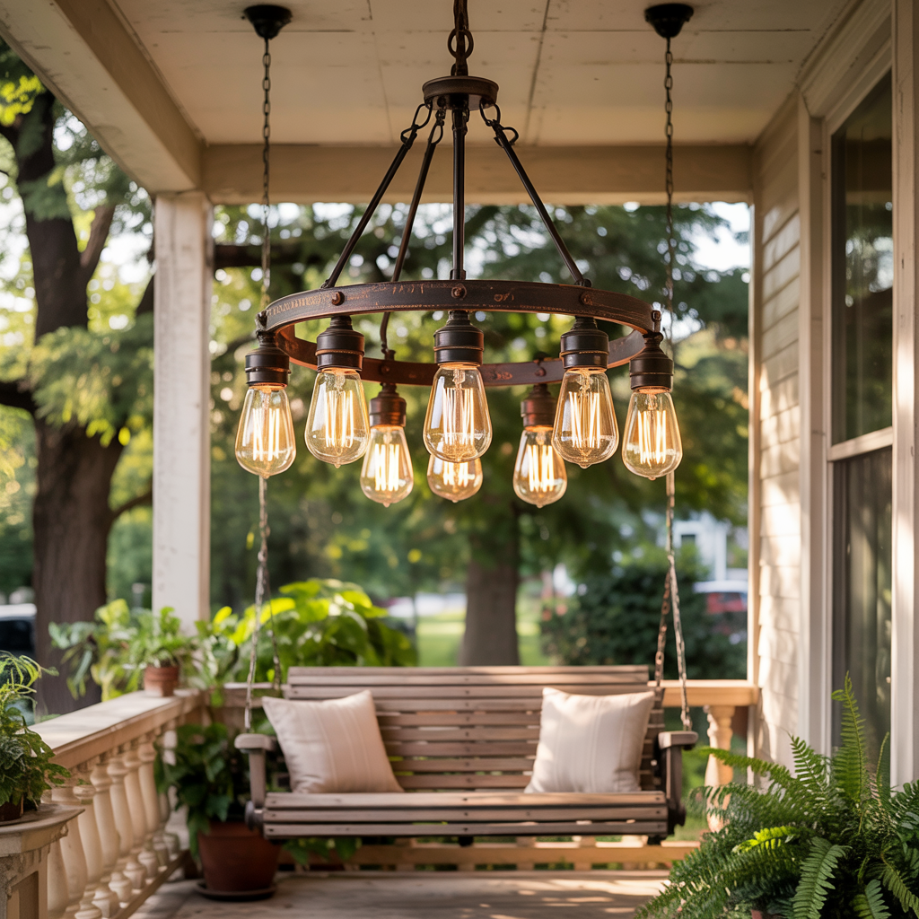 Hanging Edison Bulb Chandelier