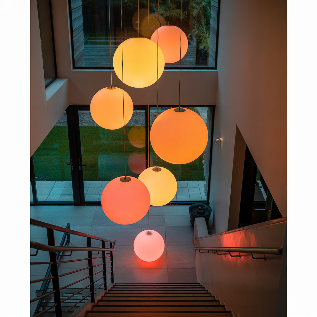 Floating Orb Lights for Artistic Flair