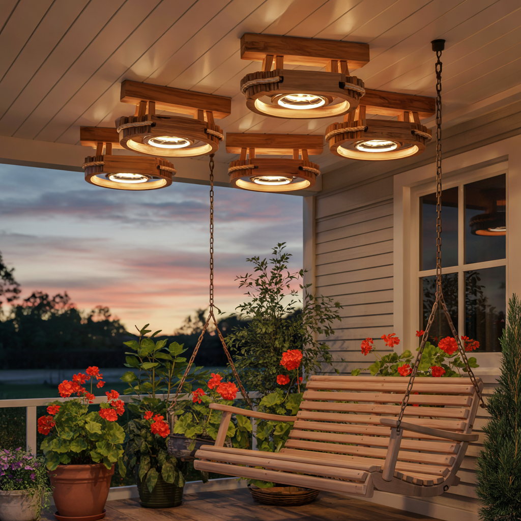 Solar-Powered Ceiling Fixtures