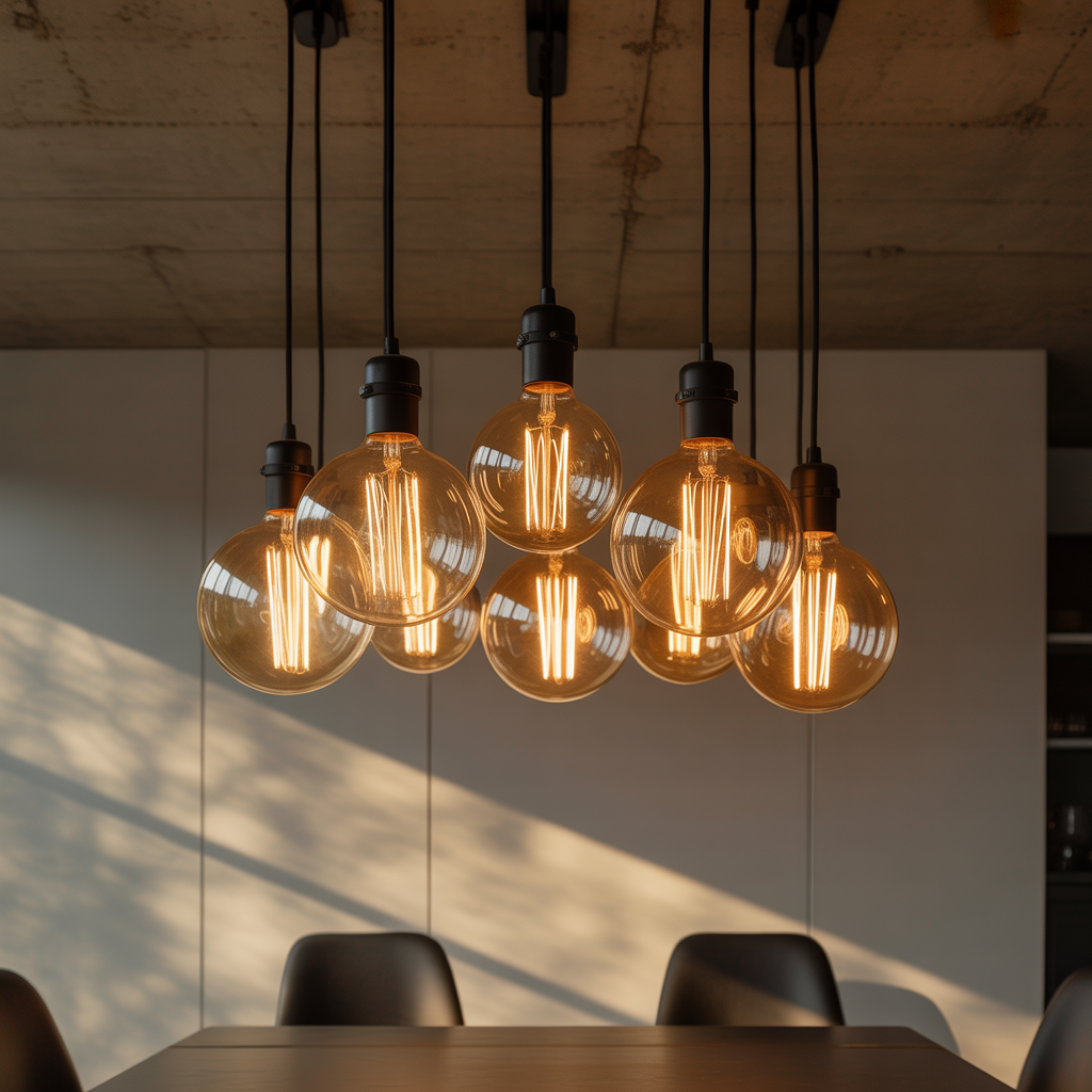 Hanging Bulbs in Clusters