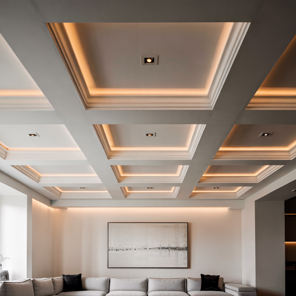 Accent Lighting in Crown Moldings